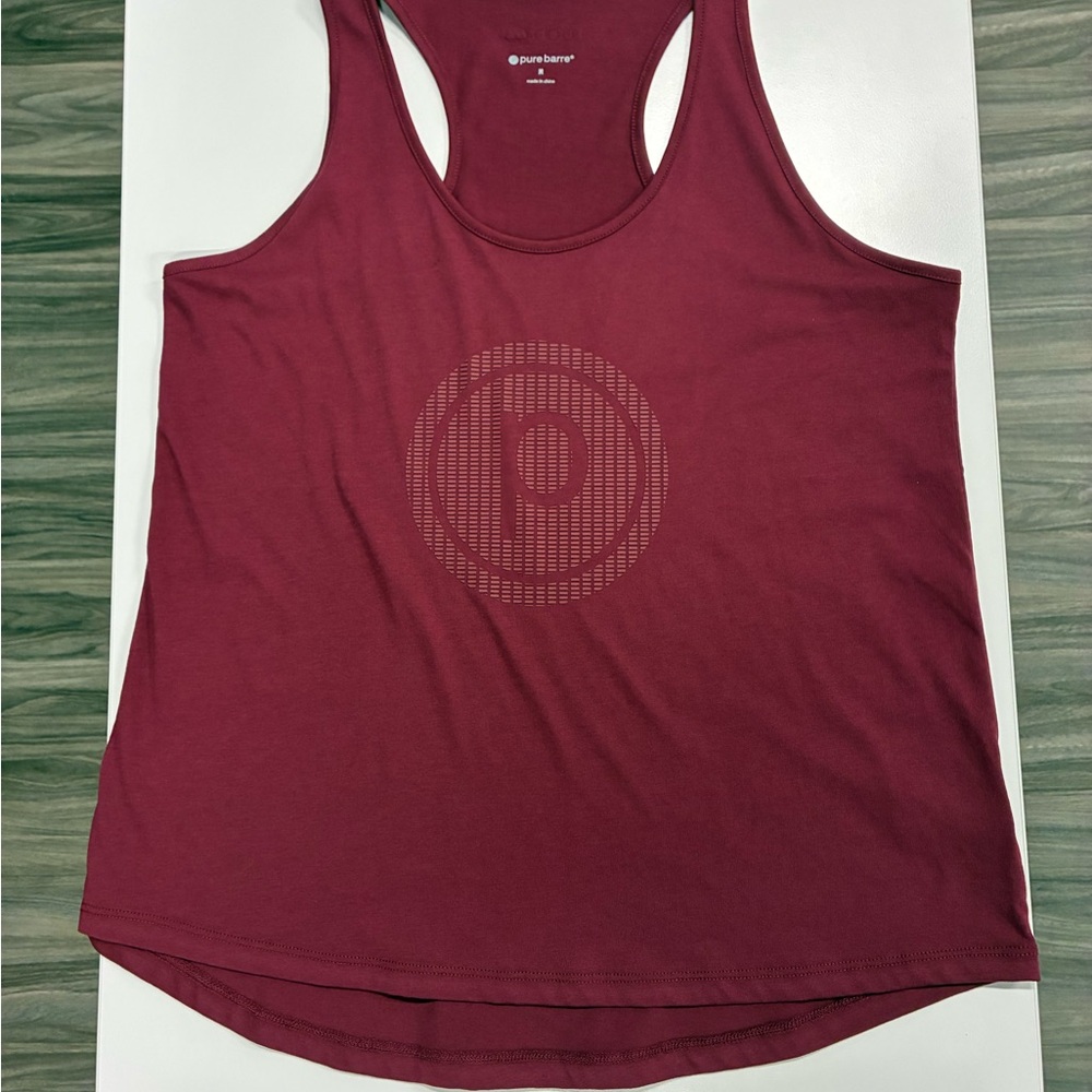Pure Barre Burgundy Racerback Tank